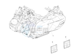 Medley 125 4T ie ABS E4 (EMEA) drawing Engine, assembly