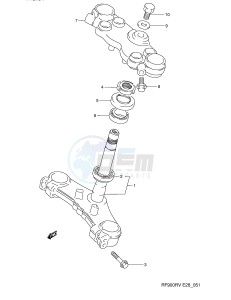 RF900R (E28) drawing STEERING STEM