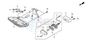 CB1300S CB1300SUPER FOUR drawing TAILLIGHT