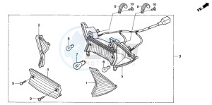 SCV100 LEAD drawing REAR COMBINATION LIGHT