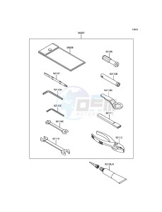 ZZR1400 ABS ZX1400JHF GB XX (EU ME A(FRICA) drawing Owner's Tools