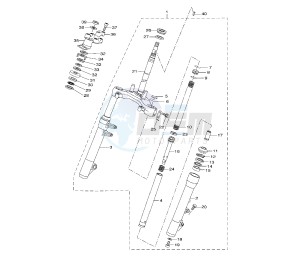 VP X-CITY 250 drawing FRONT FORK 5B23-4-6-7-8