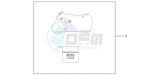 CBR1000RRA UK - (E / MKH) drawing INDOOR BODY COVER HRC