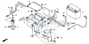 VT750C2 VT750C2 drawing BATTERY