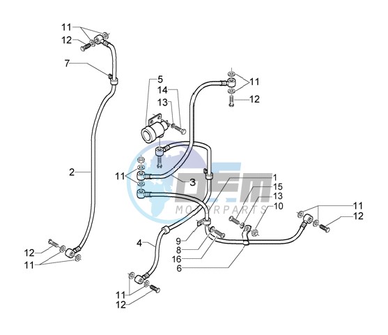 Brake piping