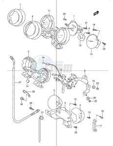 GSX1200 (E4) drawing SPEEDOMETER