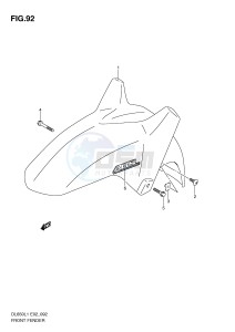 DL650 (E2) V-Strom drawing FRONT FENDER (DL650AUEL1 E19)