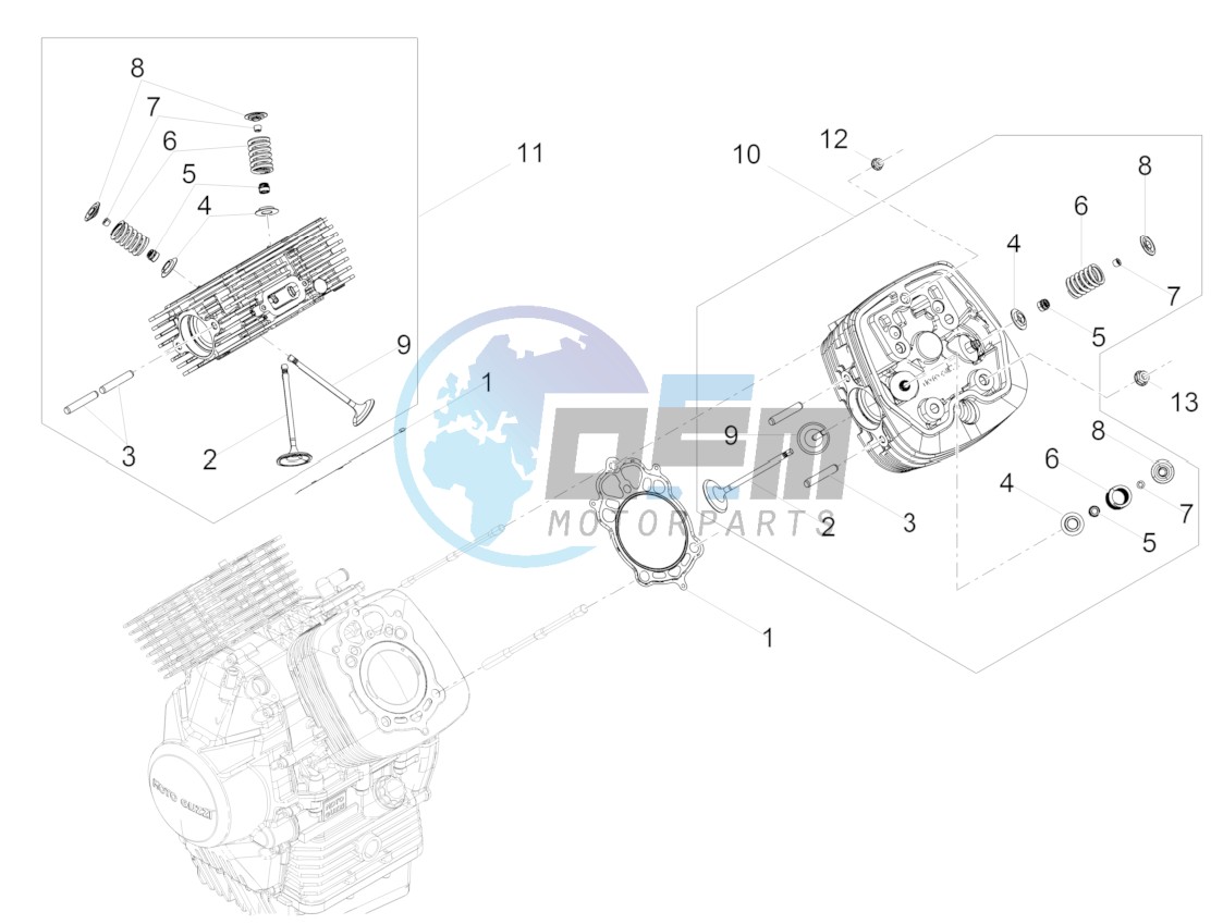 Cylinder head - valves