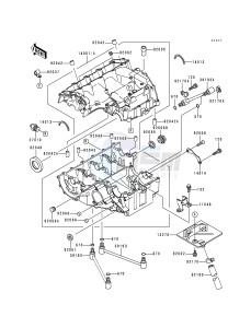 ZX 600 G [NINJA ZX-6R] (G1-G2) [NINJA ZX-6R] drawing CRANKCASE