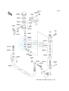 VN 1600A A[VULCAN 1600 CLASSIC] (A1-A3) [VULCAN 1600 CLASSIC] drawing REAR MASTER CYLINDER