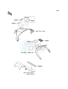 NINJA_ZX-10R ZX1000JBF FR GB XX (EU ME A(FRICA) drawing Labels