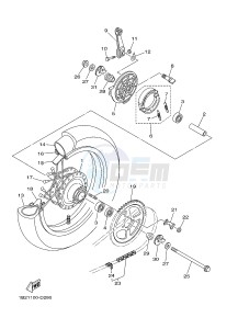 TT-R125 TT-R125LW (2CP2) drawing REAR WHEEL