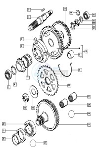 QUADRO_E-START_25-45kmh_K8-L0 50 K8-L0 drawing Countershaft