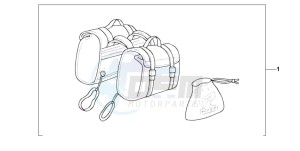 VT750CD3 drawing NYLON SADDLEBAG