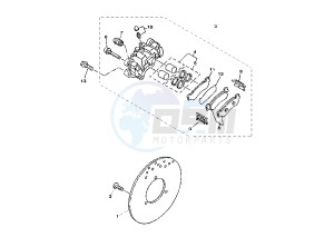 YP MAJESTY DX 250 drawing REAR BRAKE CALIPER