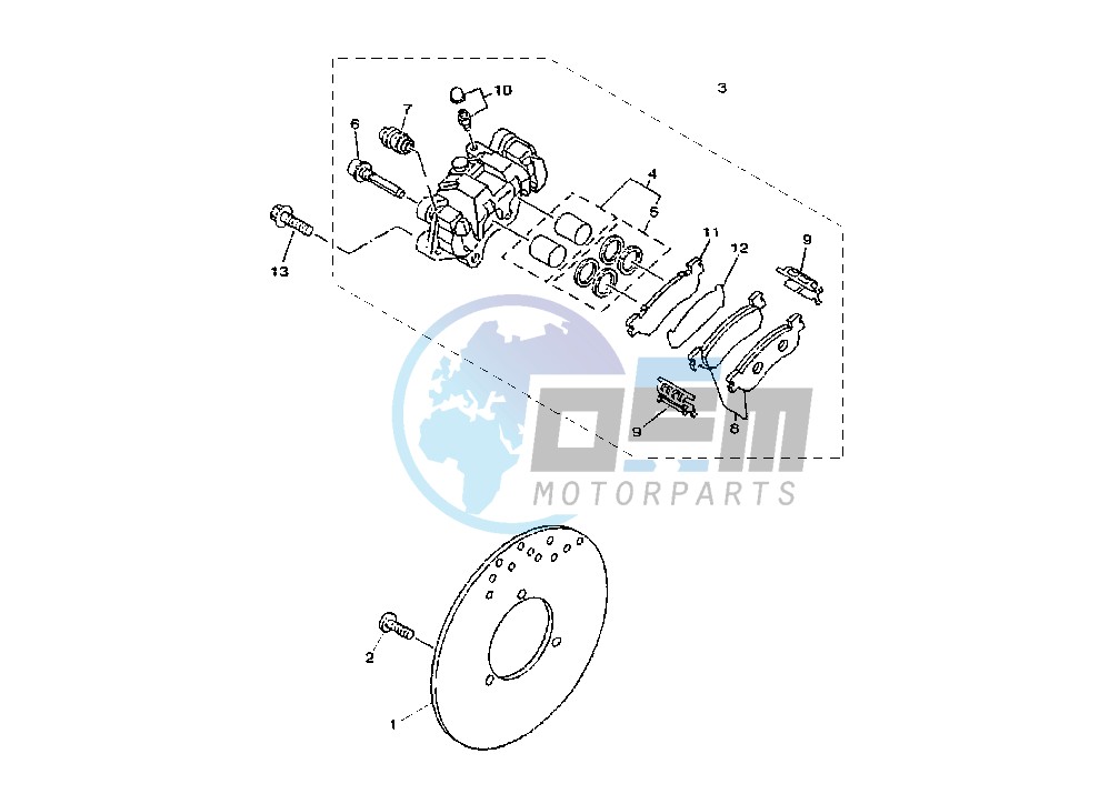 REAR BRAKE CALIPER