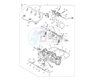 FZ8-NA 800 drawing THROTTLE BODY