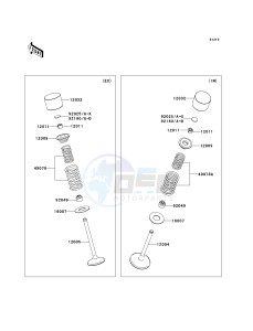 KX 450 D [KX450F] (D6F) D6F drawing VALVE-- S- -