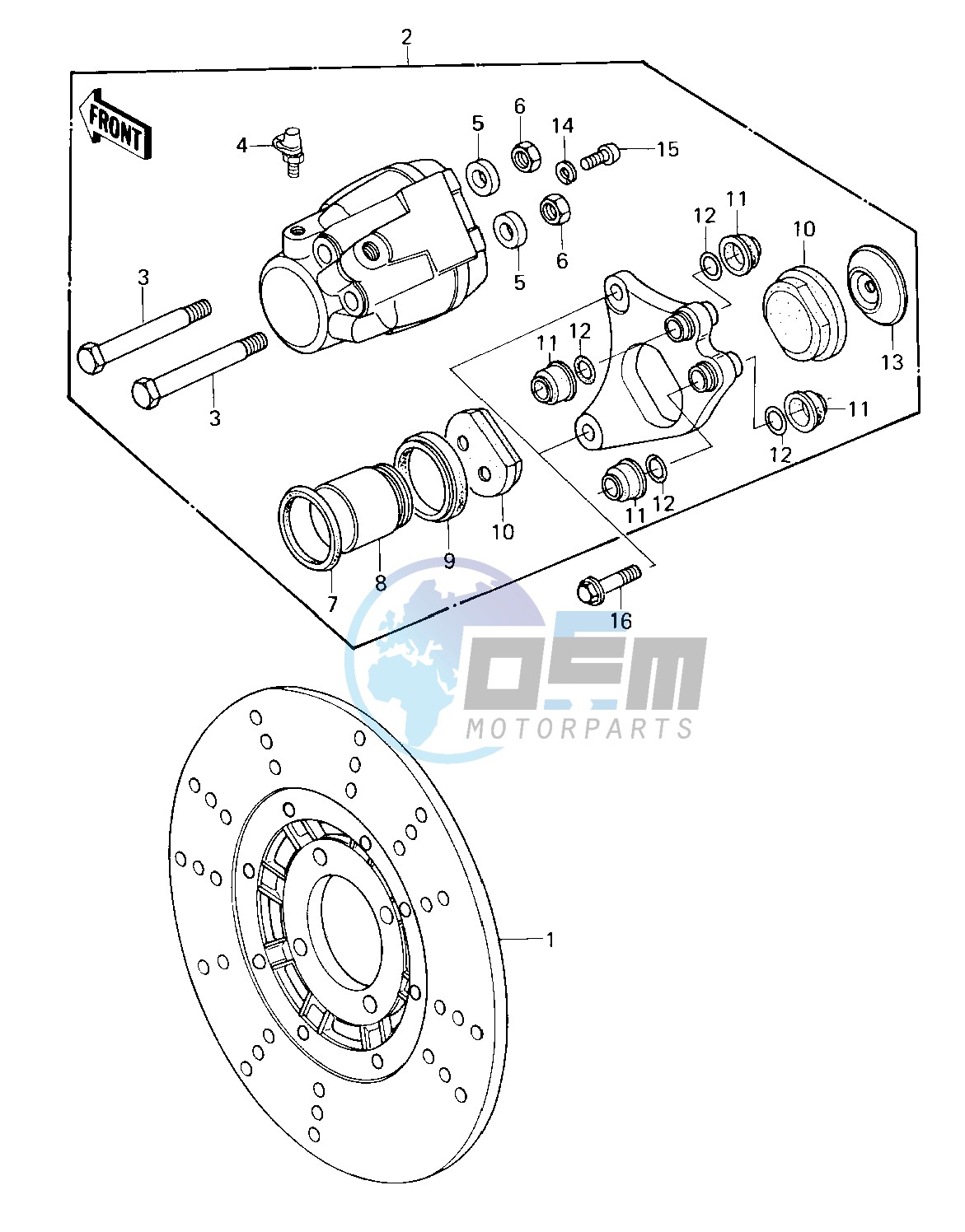 FRONT BRAKE -- KZ550-A1- -