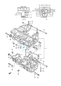 GSX-R1100 (E28) drawing CRANKCASE