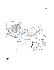 KSF 50 B [KFX50] (B7F-B9S) B7F drawing GEAR CHANGE DRUM_SHIFT FORK-- S- -