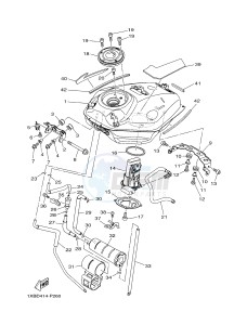 MT07A MT-07 ABS 700 (BU23) drawing FUEL TANK