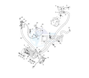 YP R X-MAX 250 drawing COOLING SYSTEM