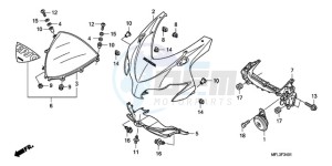 CBR1000RRA BR drawing UPPER COWL (2)