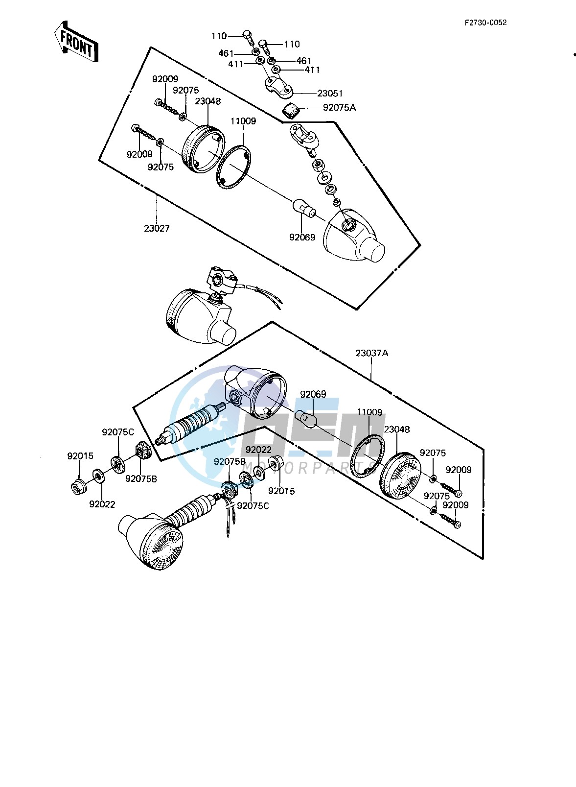 TURN SIGNALS -- 82-83 KE175-D4_D5- -