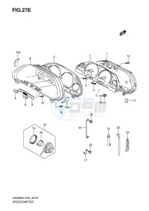 AN250 (E2) Burgman drawing SPEEDOMETER (MODEL K6 E24,IMOBI)