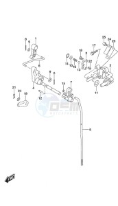 DF 25A drawing Clutch Rod Remote Control