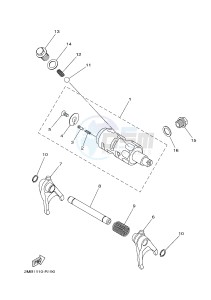 YXE700ES YXE70WPSG WOLVERINE R (BN54) drawing SHIFT CAM & FORK