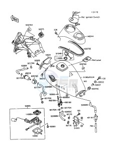 VN 1500 C [VULCAN 1500 L] (C3-C4) [VULCAN 1500 L] drawing FUEL TANK -- VN1500-C3- -