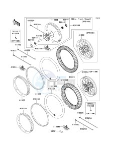 KX 250 N [KX250F](N2) N2 drawing WHEELS_TIRES