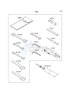 Z750R ABS ZR750PCF UF (UK FA) XX (EU ME A(FRICA) drawing Owner's Tools