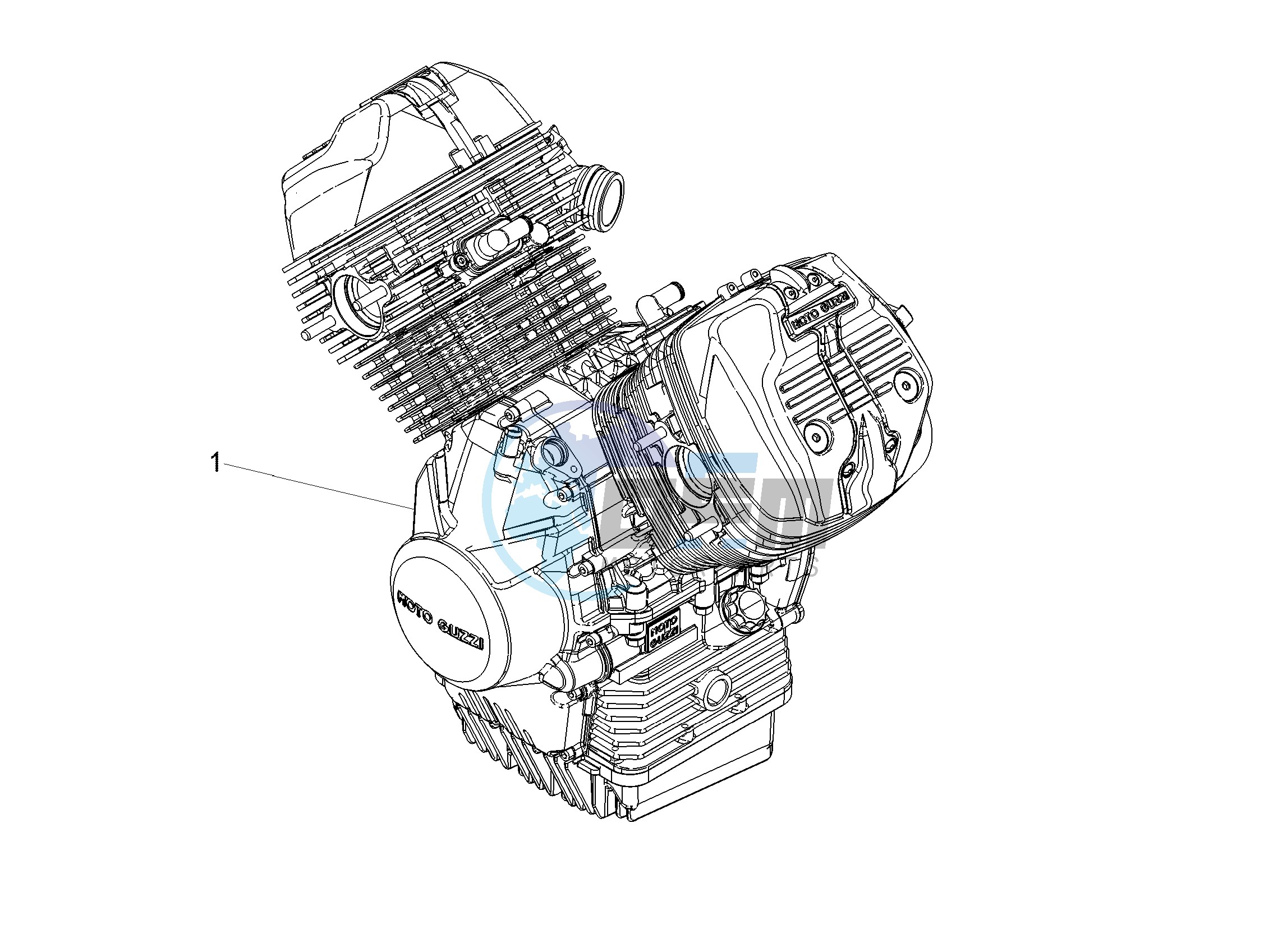 Engine-Completing part-Lever