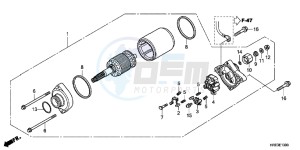 TRX500FMC ED drawing STARTER MOTOR