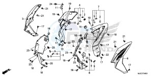 CB650FE CB650F 2ED - (2ED) drawing SHROUD