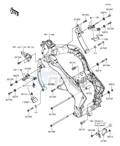 Z1000SX_ABS ZX1000MGF FR GB XX (EU ME A(FRICA) drawing Engine Mount