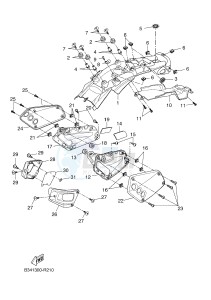 MTM690 XSR700 (B347 B347 B347 B347) drawing SIDE COVER