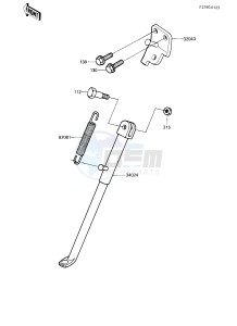 KDX 200 A [KDX200] (A1-A3) [KDX200] drawing STAND