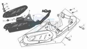 JET EURO X 50 25KMH drawing EXHAUST