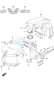 DF 200AP drawing Silencer/Ring Gear Cover