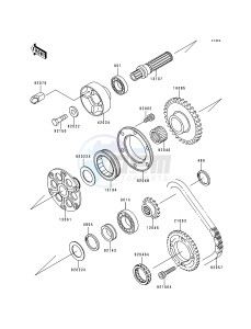 ZX 750 N [NINJA ZX-7RR] (N1-N2) [NINJA ZX-7RR] drawing GENERATOR SHAFT