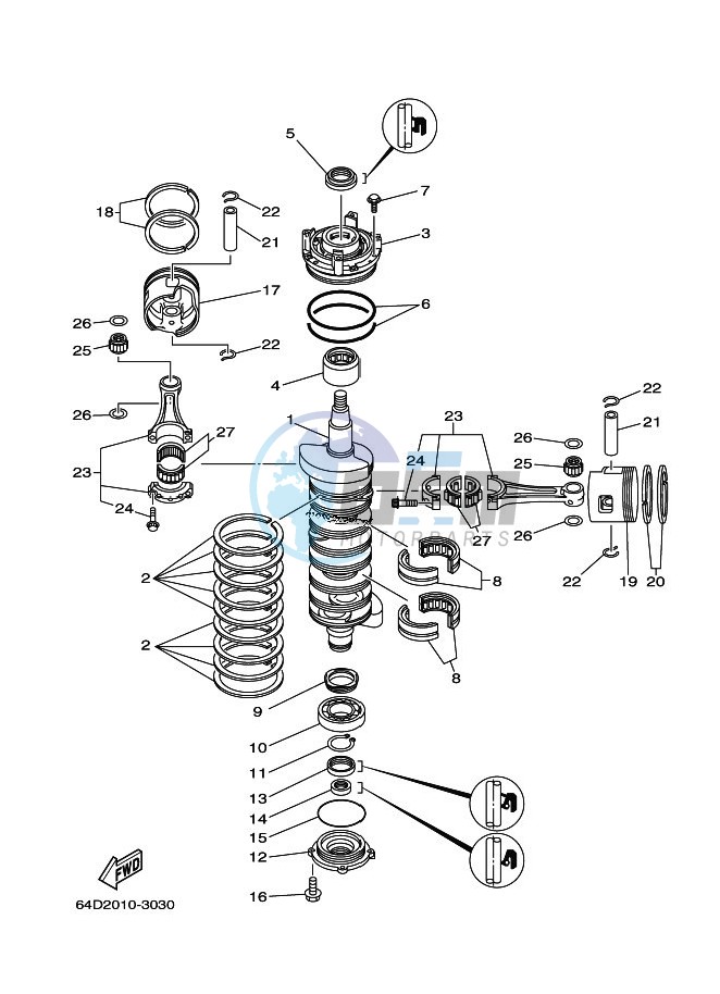 CRANKSHAFT--PISTON