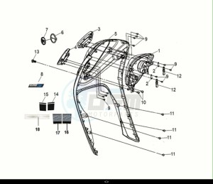 MIO 50I (FS05W2-NL) (E5) (M1) drawing FR. COVER