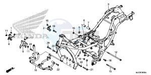 NC750JF Vultus - NC750J Europe Direct - (ED) drawing FRAME BODY