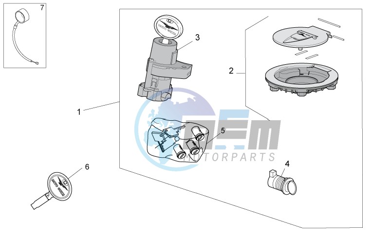 Lock hardware kit