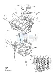 XJ6NA 600 XJ6-N (NAKED, ABS) (36B9 36BA) drawing CRANKCASE