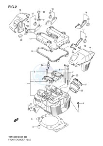 VZR1800 (E2) INTRUDER drawing FRONT CYLINDER HEAD